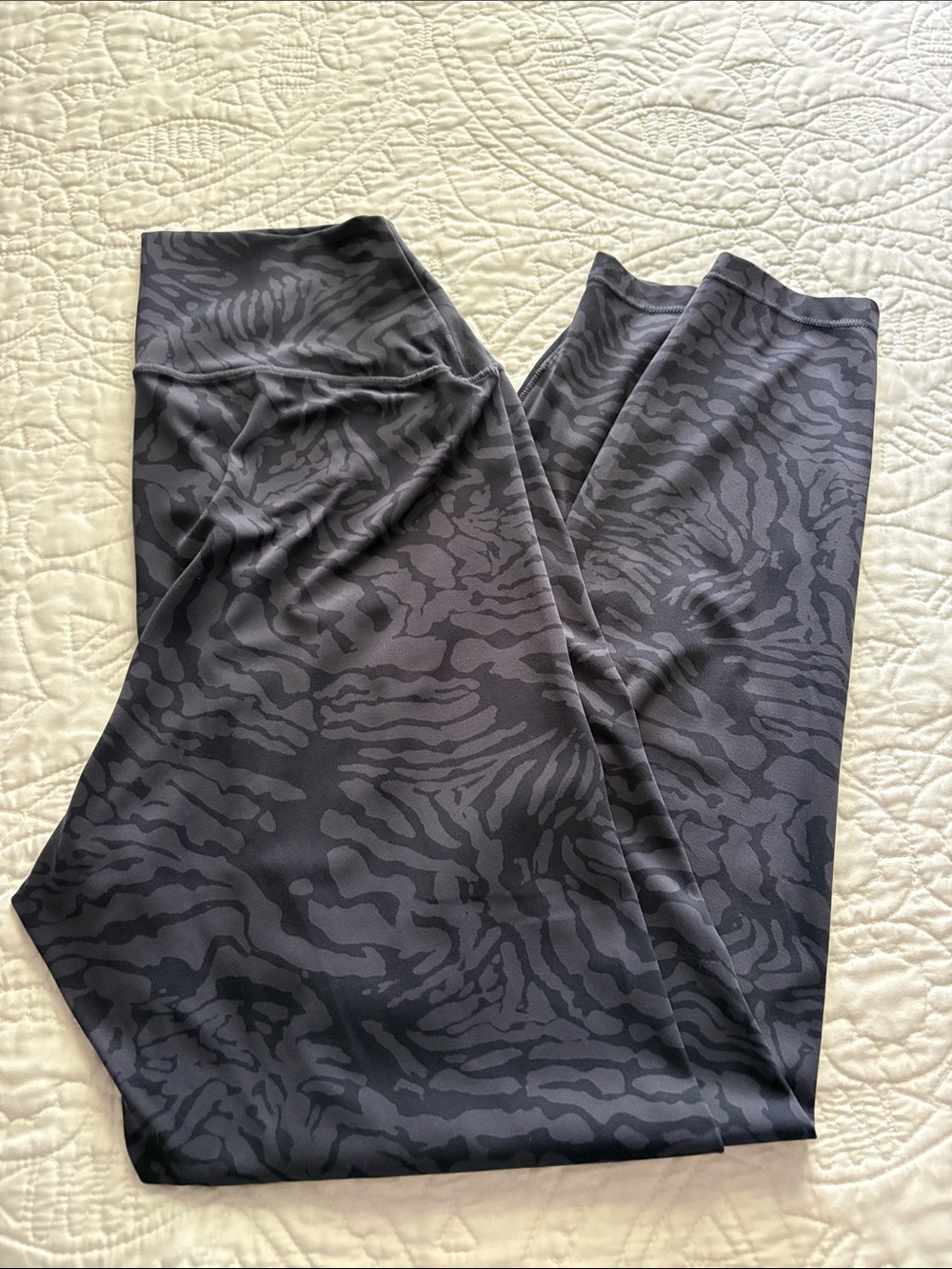 Soma WKND Blue Tonal Animal Print High-Rise Leggings